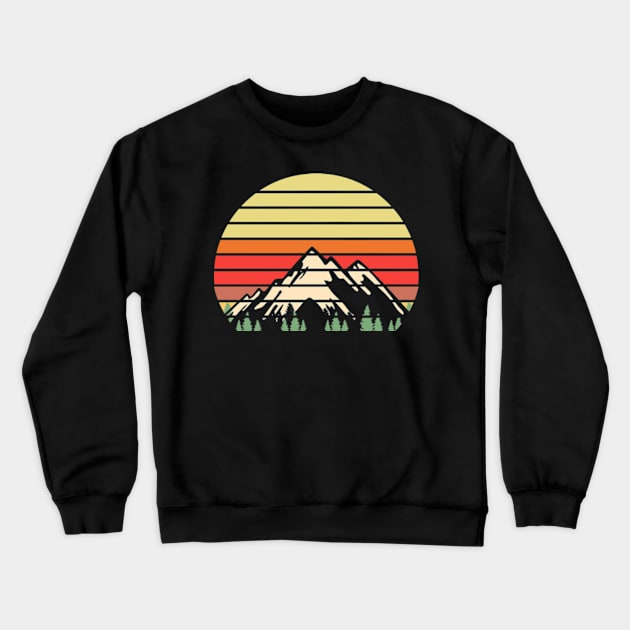 Mountain Retro Crewneck Sweatshirt by My Artsam